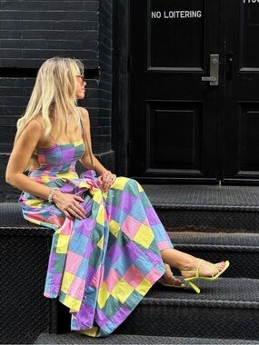 ▪️S/W/F Bandeau Spaghetti Strap Maxi Dress XS